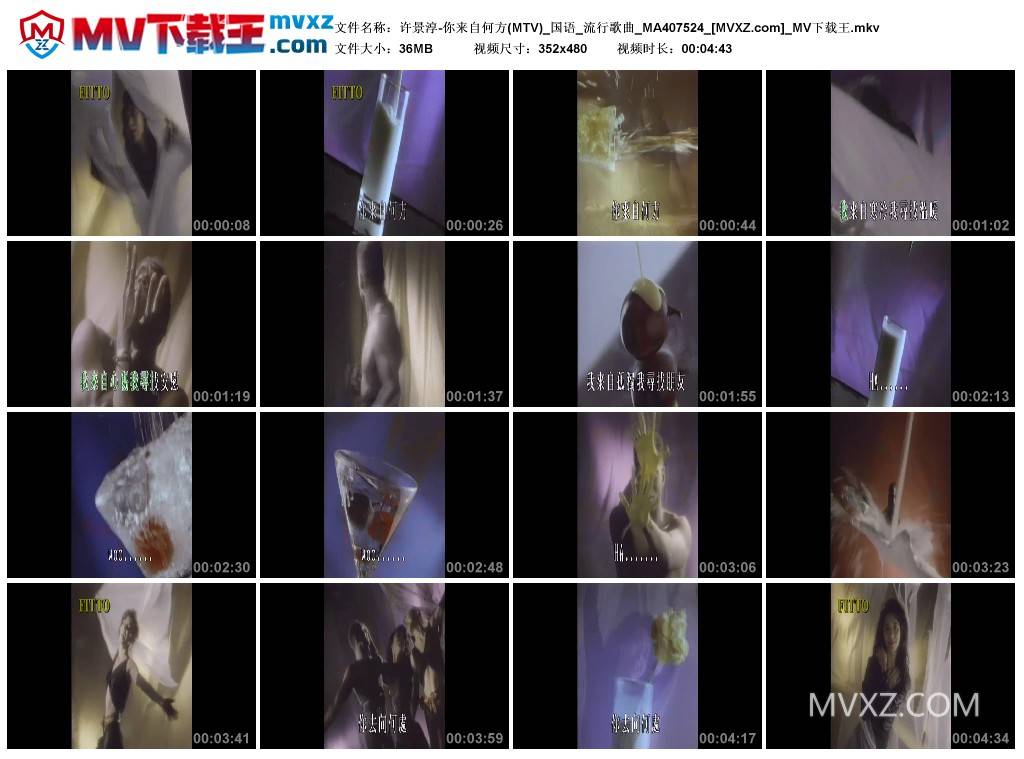 许景淳-你来自何方(MTV)_国语_流行歌曲_MA407524